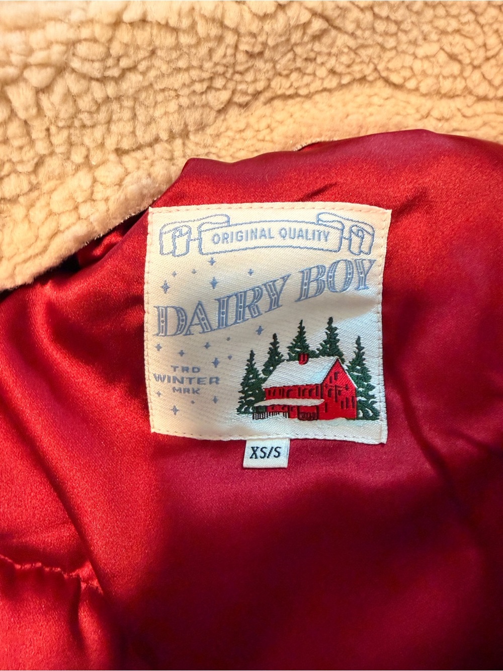 Dairy Boy Mountain Puffer Horse Country Tan Size XS/S RARE - Picture 7 of 8